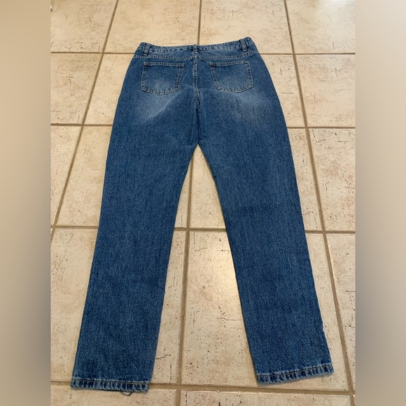 Fashion Nova Distressed Straight Leg Jeans - Women's Size XL - Picture 6 of 7